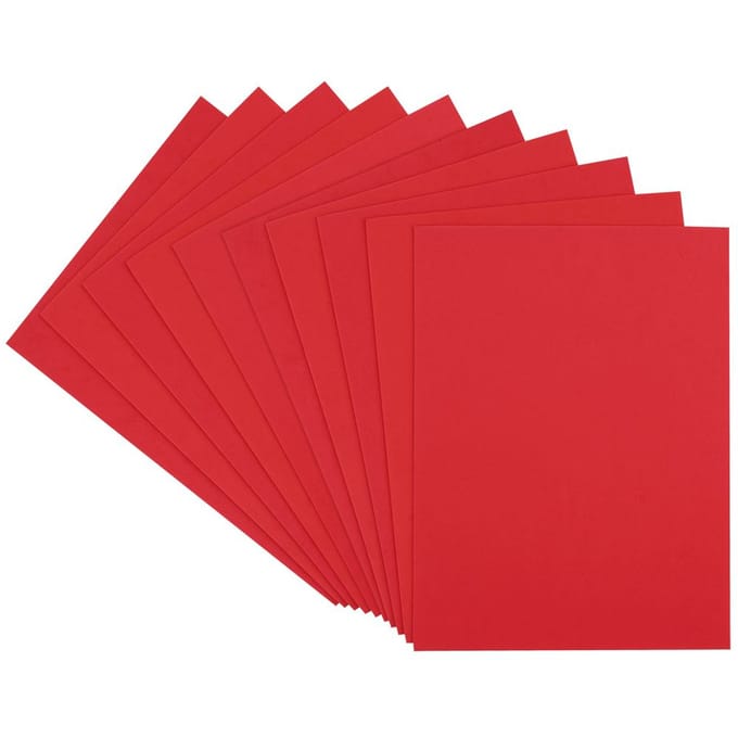VBS Foam rubber, 2 mm, 10 stuks - Rood