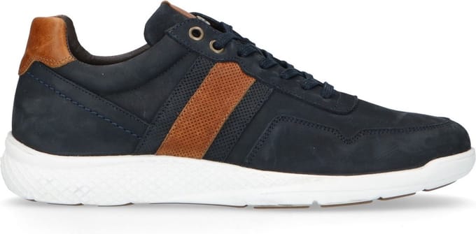 No Stress - Heren - Donkerblauwe lage sneakers - Maat 45
