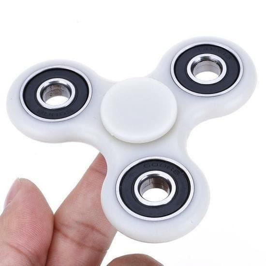 STOEX® Fidget Spinner - Tri-Spinner Fidget Speelgoed - Hand Spinner - Ultra Snelle Lagers - Fidget Spinner Kind - Volwassene Wit