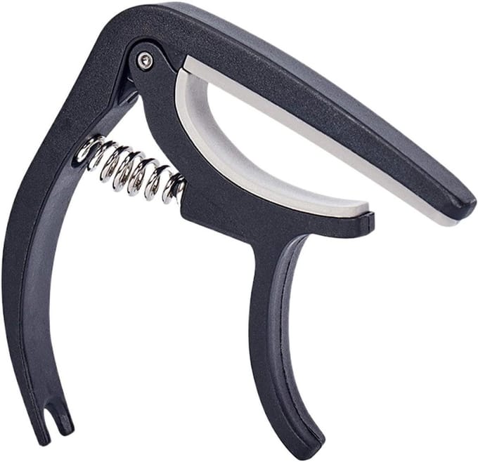 Gitaar Capo - Muziek Tool - Instrument Stemmen - Verstelbare Klem - 11 cm - Zwart