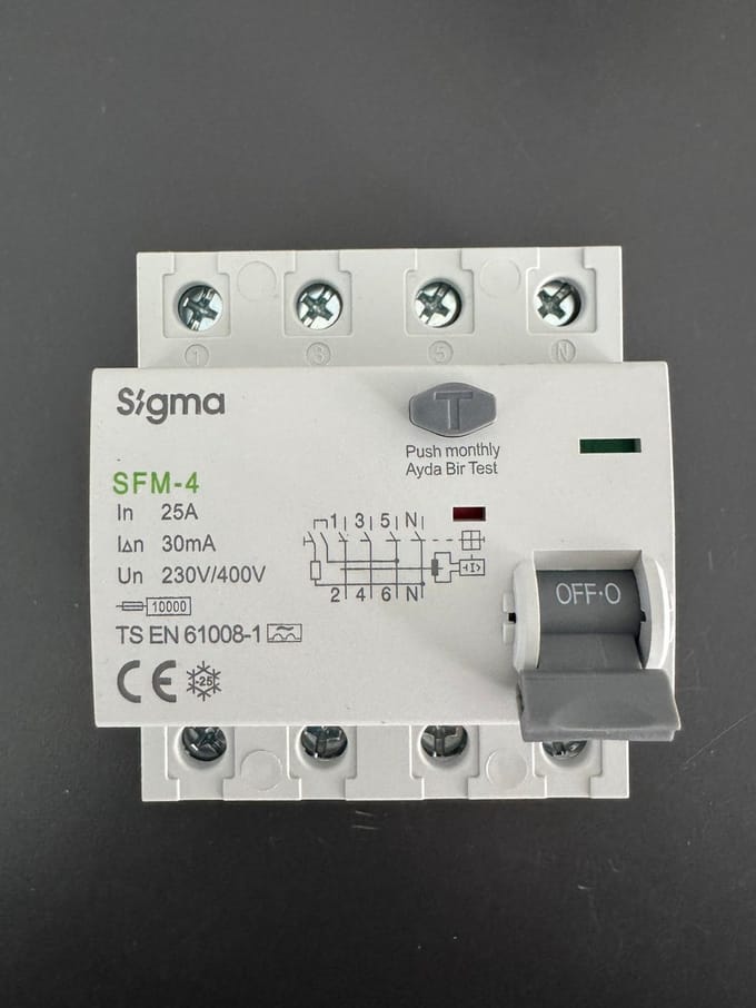 SIGMA Aardlekschakelaar 4Polig 25A 30mA