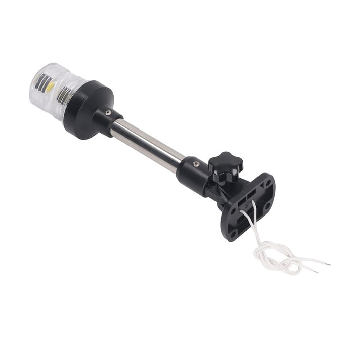 9in Wit LED Neerklapbaar Boot Hek Navigatielicht IP66 Waterdicht Boot Ankerlicht 12V 24VDC gray
