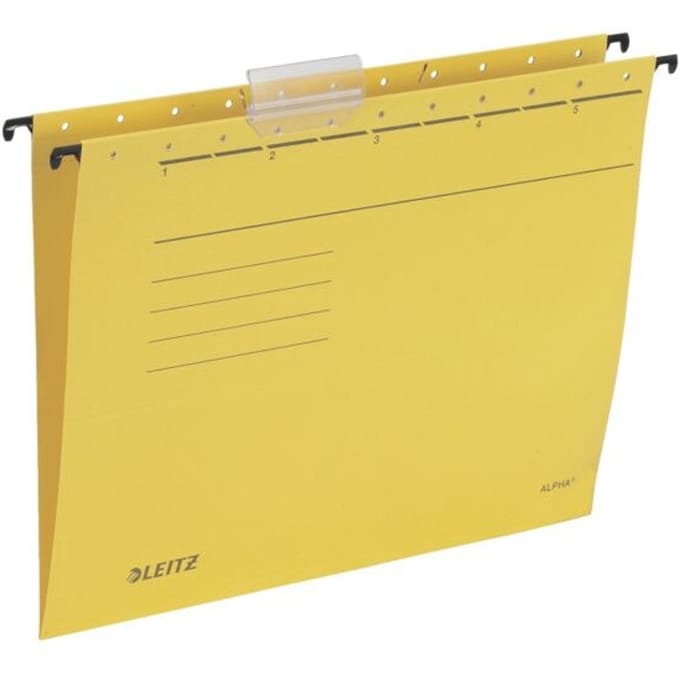 Alpha - A4 - Cardboard - Yellow - Plastic - 348 mm - 260 mm