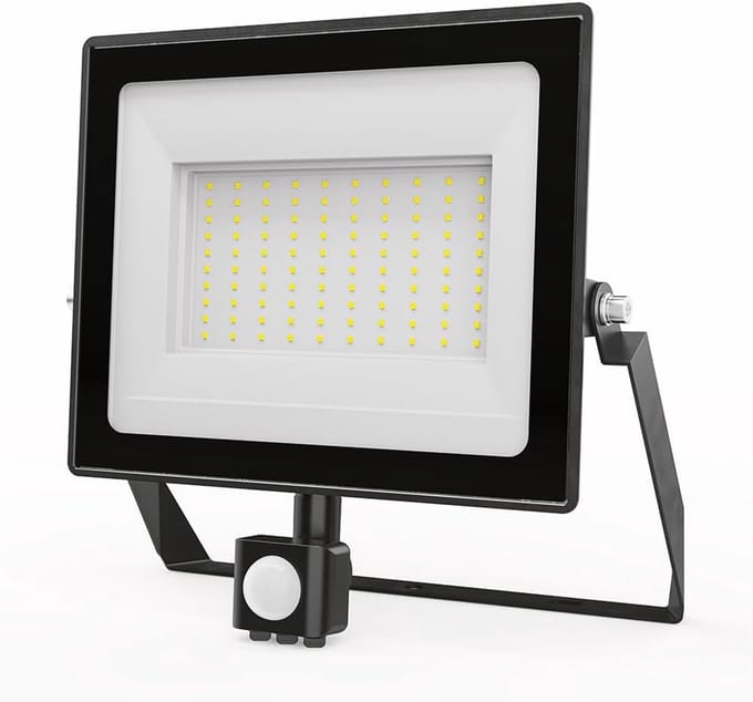 Led Buitenlamp met Bewegingssensor en Schemerschakelaar 100W Neutraal Wit 8700 Lumen