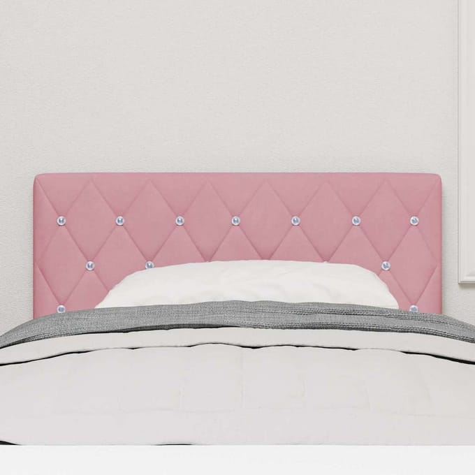 vidaXL - Hoofdbord - Roze - 100 - cm - Fluweel
