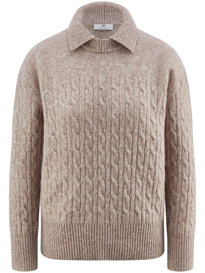 Trui lange mouwen Van Peter Hahn beige