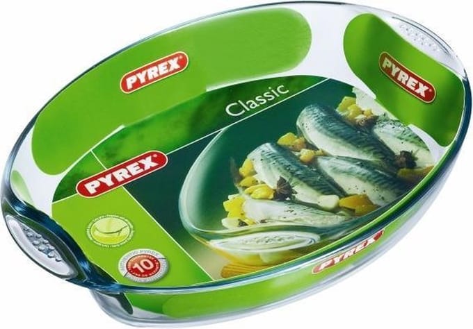 Pyrex - Let's Share Ovenschaal Ovaal met Grepen 4 liter - Transparant - Borosilicaatglas