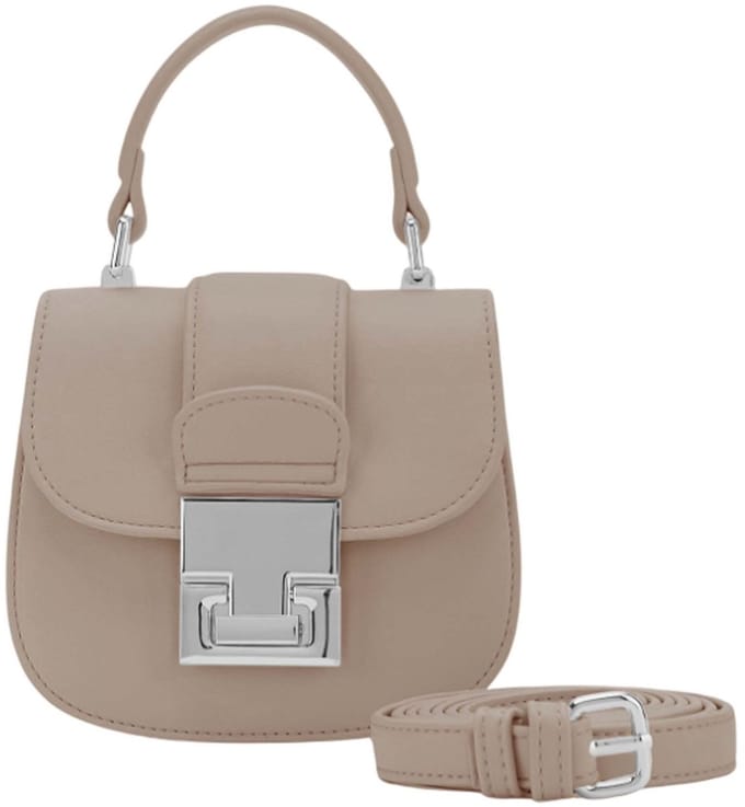 SEIDENFELT MANUFAKTUR Handtas Schoudertas Evje Mini Handbag Light Sand Beige