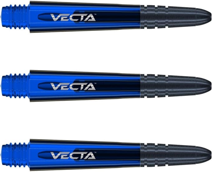 Polycarbonaat Dartstelen Set - Professionele Darts Accessoires - Blauw & Zwart Korte Schachten