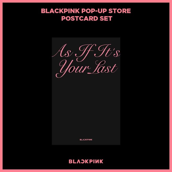 BLACKPINK - POP-UP STORE Postkaartenset 1ea black