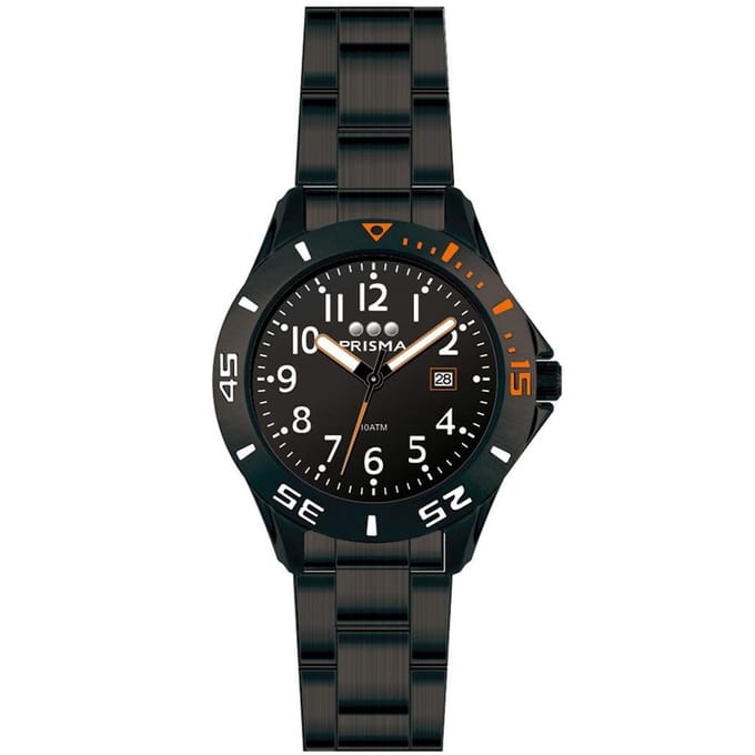 Prisma Horloge CW.391 Kids Black Scuba Diver Black / Orange 10 ATM