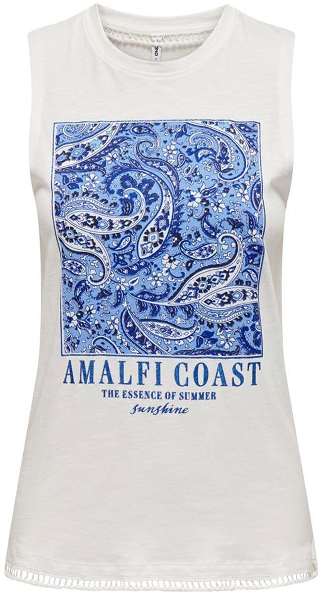 ONLY - ONLSIRI LIFE REG S/L AOP TOP BOX JRS - Meisjes - Tank tops