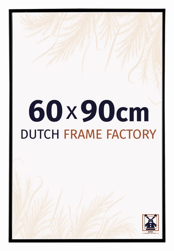 Fotolijst 60x90 cm - Kunststof - Zwart Mat - Easy