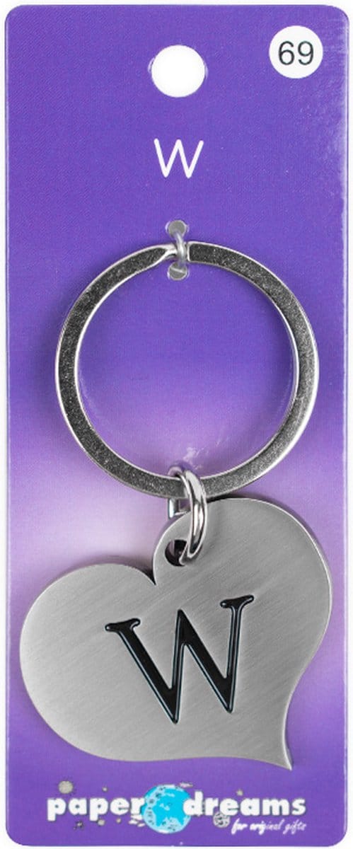 Hart sleutelhanger - W