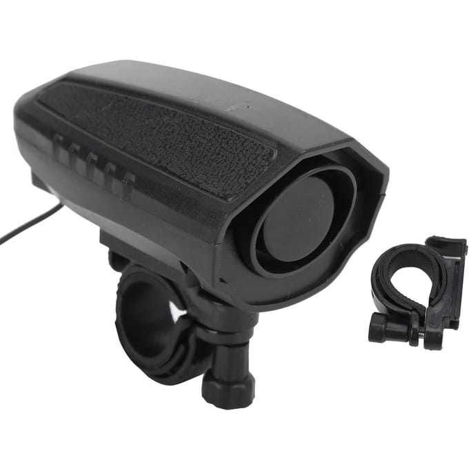 Elektrische Fietsbel Elektrische Luide Fietsbel Fietsstuur Ring Alarm met Vaste Basis gray