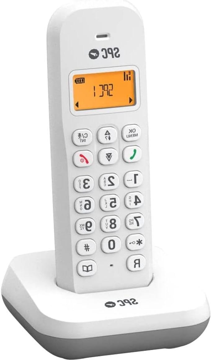 Draadloze telefoon - Vaste telefoon - Thuisgebruik - Verlicht display - 50 contacten - Wit