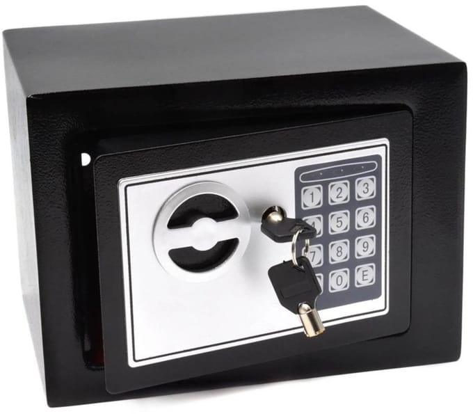 GEKO Compacte kluis - Elektronisch slot - 21x17x17 cm - Inclusief noodsleutels