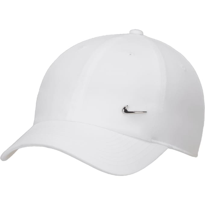 Nike Dri-fit Club Metal Swoosh Cap Fb5372-100 - Kleur Wit-multicolour - Maat M/L
