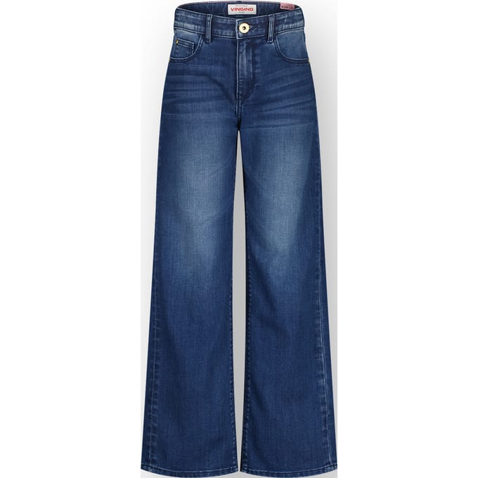 Vingino Coco Mid Blue Wash Maat: 8 | Spijkerbroeken Outlet | Unisex | Blauw