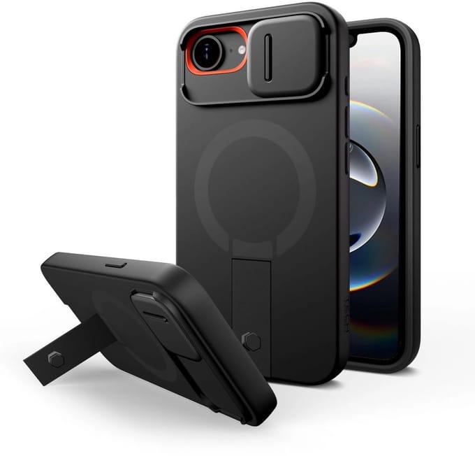 Tech-Protect Kevlar Aura MagSafe Case for iPhone 16e / 17e - Black
