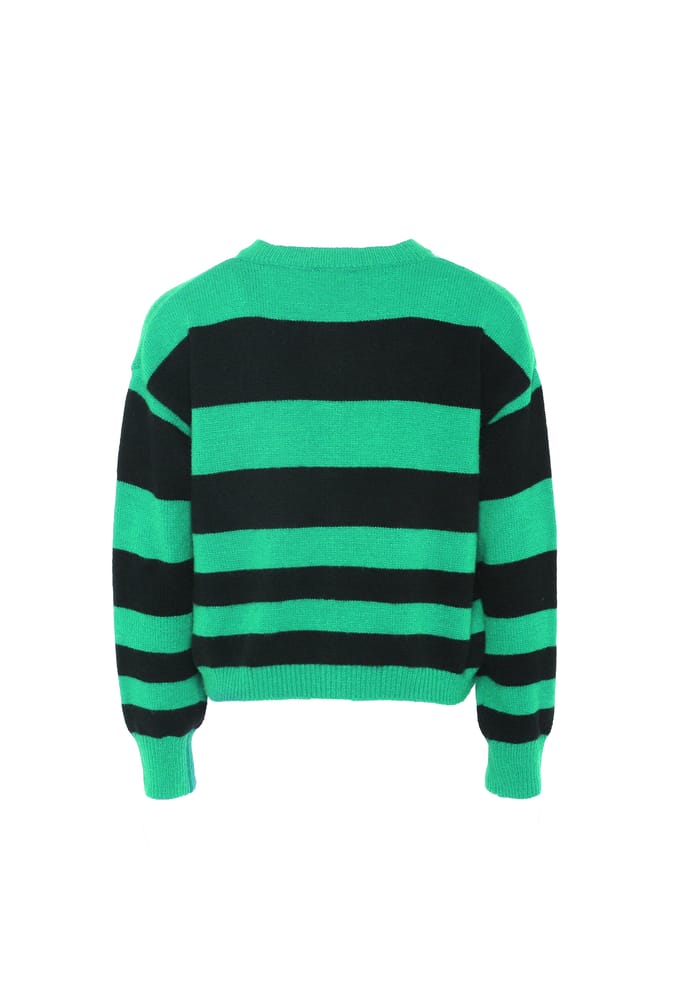 Mymo Jumper Dames Groen Zwart