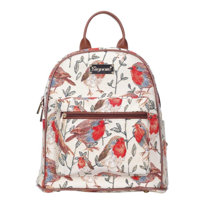 Signare - Daypack - rugzak - Gobelinstof - Robin - Vogel - Roodborstje