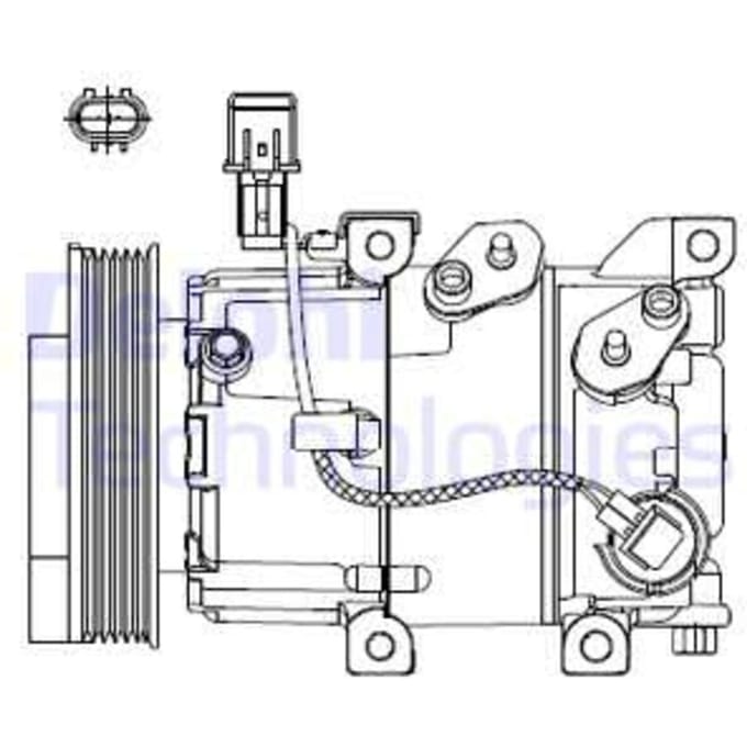 Compressor airconditioning DELPHI CS20518