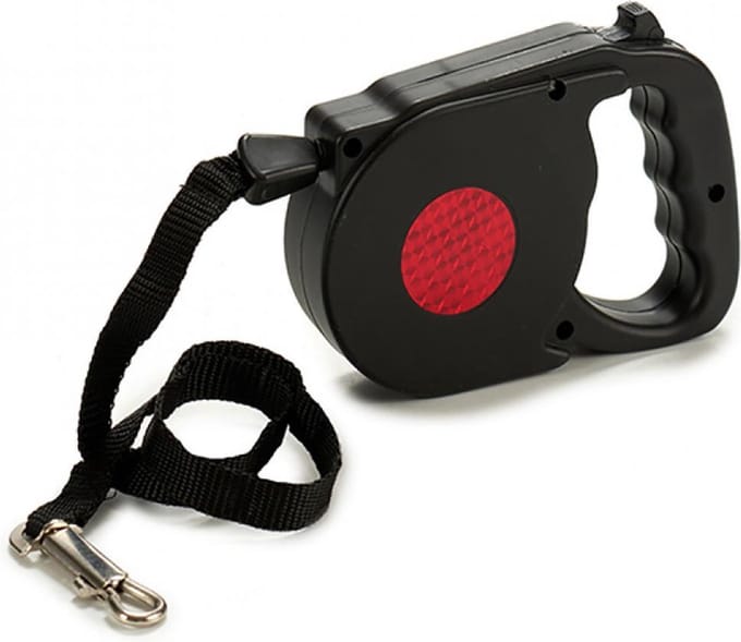 Hondenriem – Rollijn – Mascow – 5m / max 15kg – Zwart