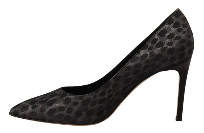 Leopardprint Hakken Pumps Met Puntige Neus