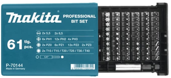 Makita P-70144 Schroefbitset 61-delig