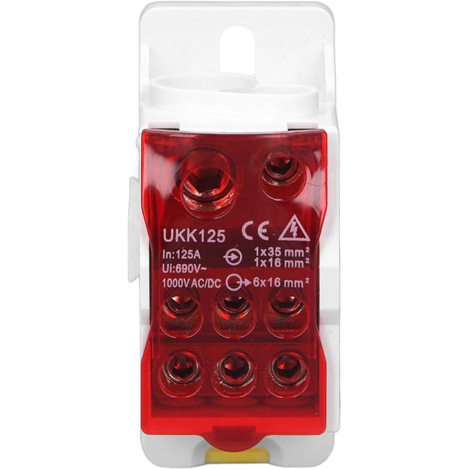 DIN Rail Verdeelkast Universeel Elektrisch Klemmenblok Stroomdraad Connector Lasdoos 690V
