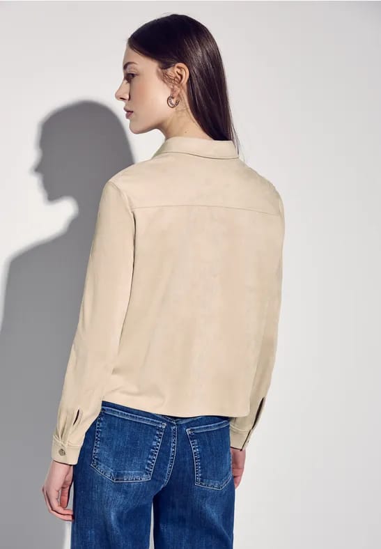 Velours overhemd blouse
