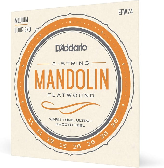 Medium Flatwound Mandoline Snaren 11-36 - Fosforbrons