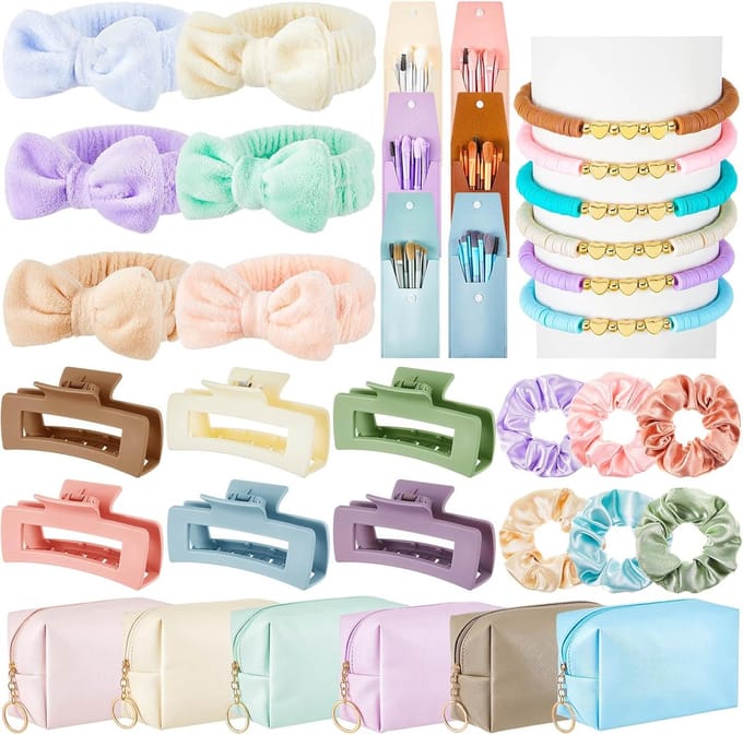Cadeausets Vrouwen - Make-up Accessoires - Feestelijke Verrassing - 36 Delige Set - Diverse Maten - Multicolor