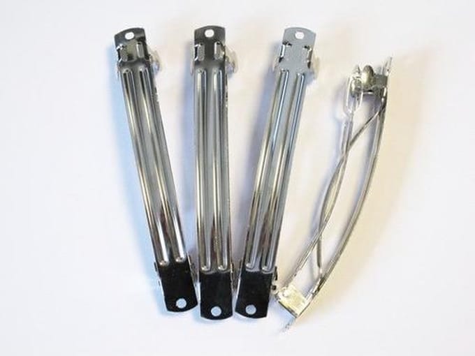 Haarclip DIY - 10cm - Zilverkleurig - 4 Stuks