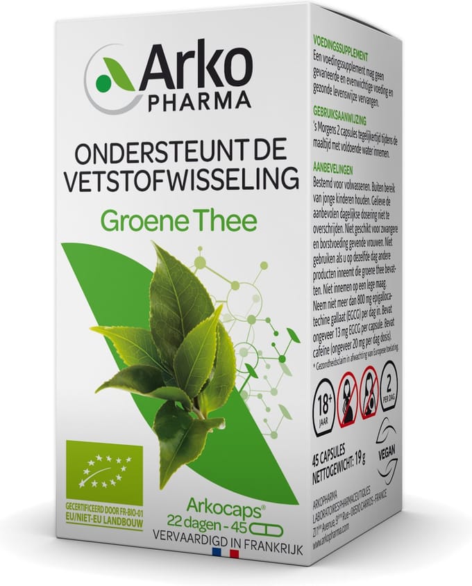 Arkopharma Arkocaps Groene Thee - 45 capsules - Voedingssupplement