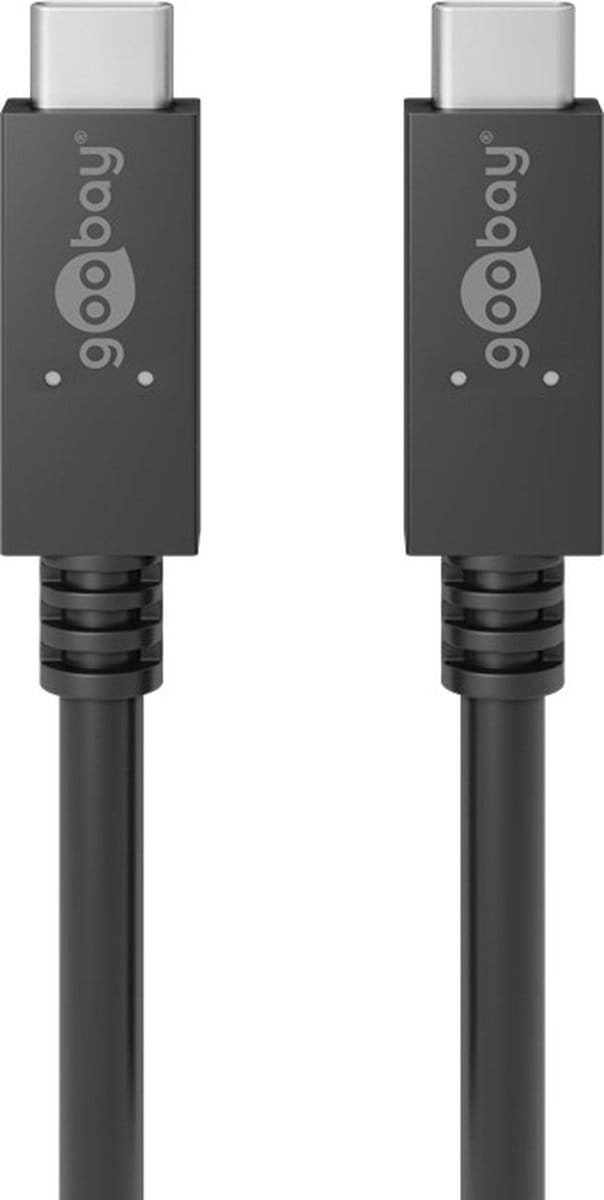 USB-C Kabel - USB 3.2 Gen 2x2 - 100W PD - Premium - 1 meter - Zwart
