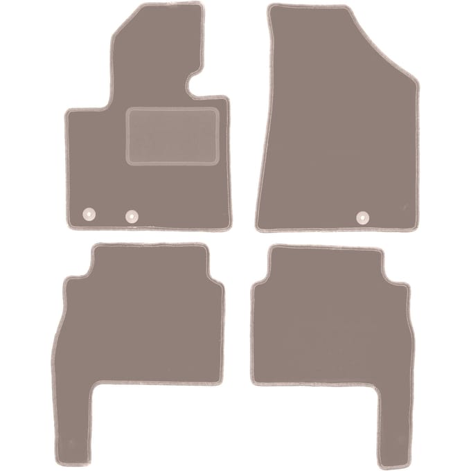 Beige veloursmatten voor: Kia Sorento II SUV (2009-2015)
