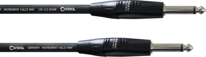 Cordial CII - Instrumentkabel - Jack naar Jack Mono - 3 meter - Zwart