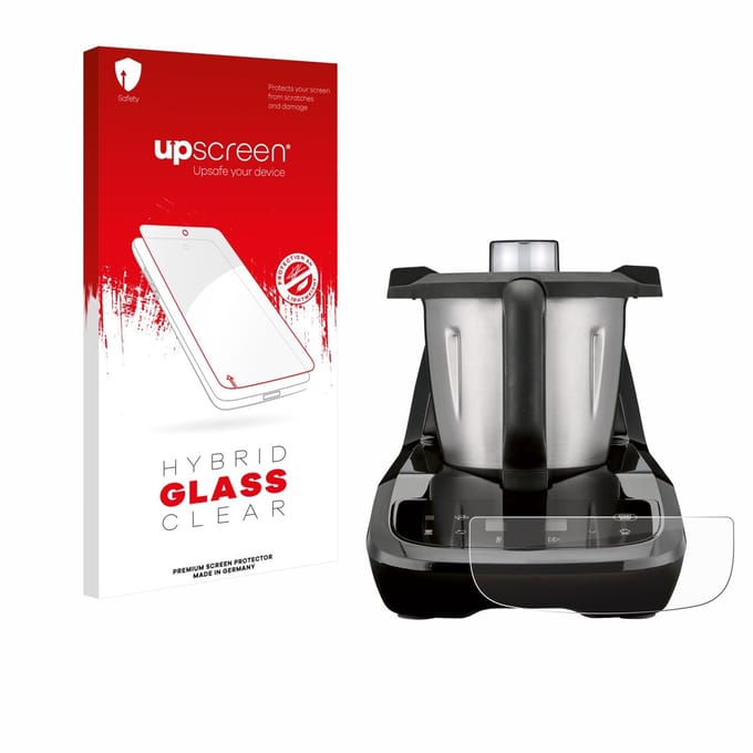 upscreen - Screenprotector voor SilverCrest Monsieur Cuisine compact - Folie Beschermfolie Beschermglas transparant
