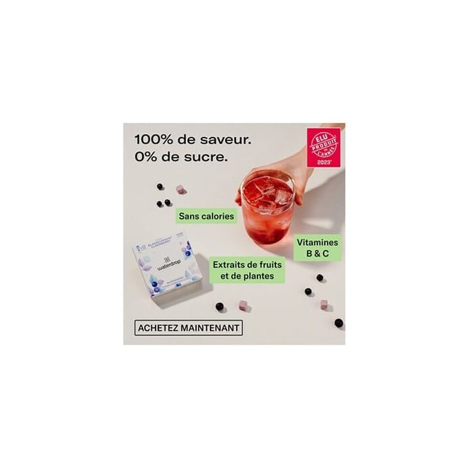 Waterdrop Microdrink 12 Porties (Smaak : Cassis)