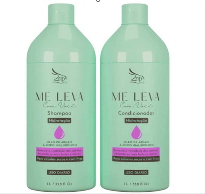 Zap Me Leva Com Você Hydratatant Huile d'Argan et Acide Hyaluronique - 2x1L