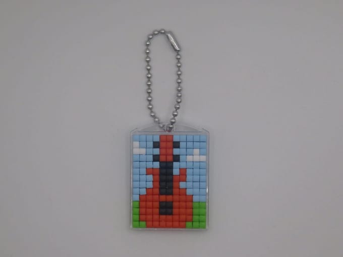 Sleutelhanger, Gitaar, Donker, Pixels