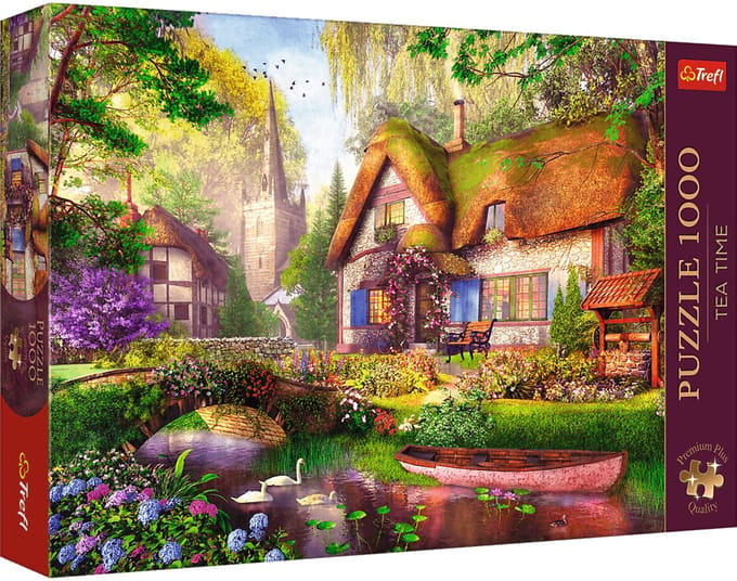 Trefl Tea Time The Woodland Cottage Puzzel - 1000 Stukjes Legpuzzel - Vanaf 12 jaar