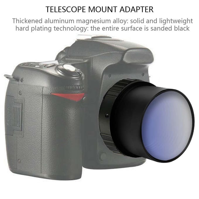 2  naar T2 M42*0.75 Draad Telescoop Oculair Camera Accessoires Montage Adapter gray