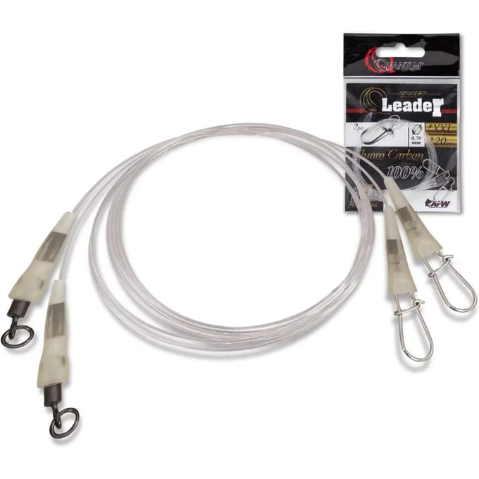 Set van 2 leiders Quantum Q-Leader Fluoro Carbon