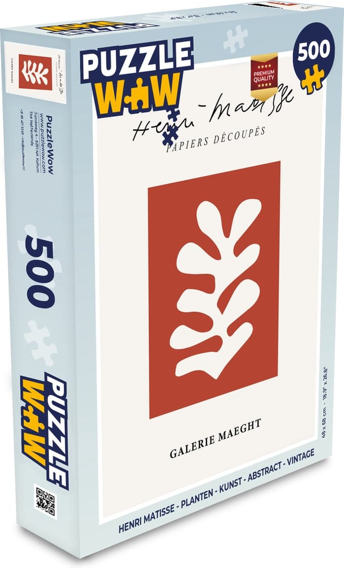 Puzzel Henri Matisse - Planten - Kunst - Abstract - Vintage - Legpuzzel - Puzzel 500 stukjes