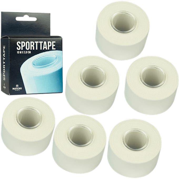Matchu Sports Sporttape 6 rollen - 6 Rollen - Wit