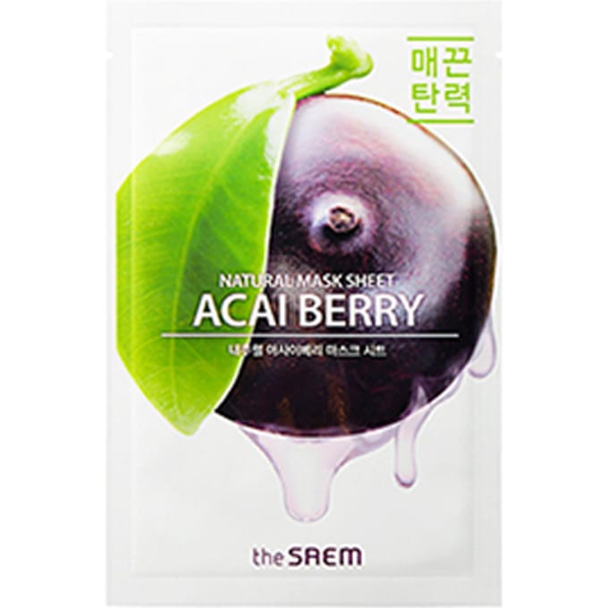 [PROMOTIE]The Saem - Natural Mask Sheet - Acaiberry - 1stuk
