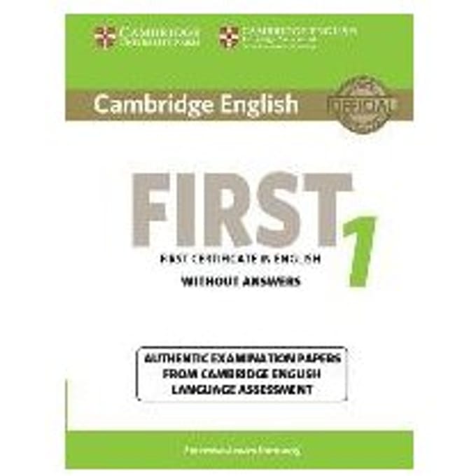Cambridge English First 1 For Revised Exam From 2015 Student's Book Without Answers